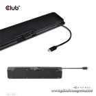 Club 3D Notebook Dokkoló - CSV-1565 (100W, USB-C to 5xUSB-A Gen 1, 2x USB-A 2.0, HDMI, DP,VGA, RJ45, Micro SD, 3,5 Jack)
