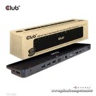 Club 3D Notebook Dokkoló - CSV-1565 (100W, USB-C to 5xUSB-A Gen 1, 2x USB-A 2.0, HDMI, DP,VGA, RJ45, Micro SD, 3,5 Jack)