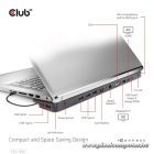 Club 3D Notebook Dokkoló - CSV-1565 (100W, USB-C to 5xUSB-A Gen 1, 2x USB-A 2.0, HDMI, DP,VGA, RJ45, Micro SD, 3,5 Jack)