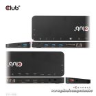 Club 3D Notebook Dokkoló - CSV-1566 (120W, USB-C to 5x USB-A Gen 1, USB-C  Gen 1, 2xHDMI, DP, RJ45, SD.TF. 3,5 Jack, DC)