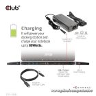 Club 3D Notebook Dokkoló - CSV-1566 (120W, USB-C to 5x USB-A Gen 1, USB-C  Gen 1, 2xHDMI, DP, RJ45, SD.TF. 3,5 Jack, DC)