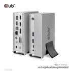Club 3D Notebook Dokkoló - CSV-1568 (120W, Gen 2 USB-C to 4x USB-A, USB-C Gen 2, 2xHDMI, DP, VGA, RJ45, DC)