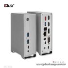 Club 3D Notebook Dokkoló - CSV-1568 (120W, Gen 2 USB-C to 4x USB-A, USB-C Gen 2, 2xHDMI, DP, VGA, RJ45, DC)