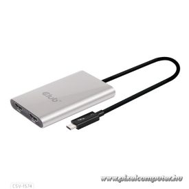   Club 3D Video Splitter - CSV-1574 (Thunderbolt 3 to Dual HDMI 2.0, 4K60Hz)