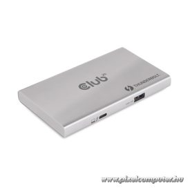   Club 3D USB Hub - CSV-1580 (Thunderbolt 4 to 3x Thunderbolt 4, 1x USB Gen2 Type-A, 100W DC, Max. 10Gbps)