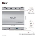 Club 3D USB Hub - CSV-1580 (Thunderbolt 4 to 3x Thunderbolt 4, 1x USB Gen2 Type-A, 100W DC, Max. 10Gbps)