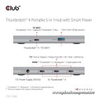 Club 3D USB Hub - CSV-1580 (Thunderbolt 4 to 3x Thunderbolt 4, 1x USB Gen2 Type-A, 100W DC, Max. 10Gbps)