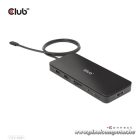 Club 3D Notebook Dokkoló - CSV-1581 (140W, Thunderbolt 4 to 3xThunderbolt 4, 3xUSB-A, SD, TF, RJ45, 3,5 Jack, DC)