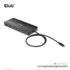 Club 3D Notebook Dokkoló - CSV-1581 (140W, Thunderbolt 4 to 3xThunderbolt 4, 3xUSB-A, SD, TF, RJ45, 3,5 Jack, DC)