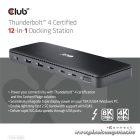 Club 3D Notebook Dokkoló - CSV-1582 (140W, Thunderbolt 4, DP, 2xHDMI, USB-C, 4xUSB-A, SD, TF, RJ45, 3,5 Jack, DC)