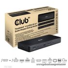 Club 3D Notebook Dokkoló - CSV-1583 (140W, 2xThunderbolt 4, 3xDP, 2xHDMI, USB-C, 3xUSB-A, SD, TF, RJ45, 3,5 Jack, DC)