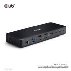 Club 3D Notebook Dokkoló - CSV-1583 (140W, 2xThunderbolt 4, 3xDP, 2xHDMI, USB-C, 3xUSB-A, SD, TF, RJ45, 3,5 Jack, DC)
