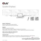 Club 3D Notebook Dokkoló - CSV-1583 (140W, 2xThunderbolt 4, 3xDP, 2xHDMI, USB-C, 3xUSB-A, SD, TF, RJ45, 3,5 Jack, DC)