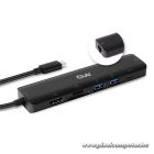 Club 3D USB Hub - CSV-1592 (3.1 USB-C Gen 1 to HDMI, 2xUSB-A BC1.2 charge, USB-C PD charge, SD, Micro SD, RJ45, 4K60Hz)