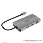 Club 3D USB Hub - CSV-1593 (3.1 USB-C Gen 1 to 2xHDMI, 2xUSB-A 3.2 Gen 1, USB-C 3.2 Gen 1, SD, Micro SD, RJ45, 4K60Hz)