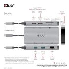 Club 3D USB Hub - CSV-1593 (3.1 USB-C Gen 1 to 2xHDMI, 2xUSB-A 3.2 Gen 1, USB-C 3.2 Gen 1, SD, Micro SD, RJ45, 4K60Hz)