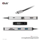Club 3D USB Hub - CSV-1594 (3.1 USB-C Gen 1 to HDMI, 2xUSB-A Gen 1, USB-C Gen 1, VGA, SD, Micro SD 3.0, RJ45, 3,5 Jack)