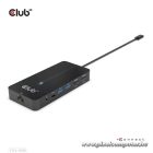 Club 3D USB Hub - CSV-1595 (USB-C Gen 1 to 2xHDMI, 2xUSB-A Gen 1, USB-C Gen 1 100W PD 3.0, RJ45, 3,5 Jack, 4k60Hz)