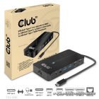 Club 3D USB Hub - CSV-1595 (USB-C Gen 1 to 2xHDMI, 2xUSB-A Gen 1, USB-C Gen 1 100W PD 3.0, RJ45, 3,5 Jack, 4k60Hz)