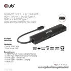 Club 3D USB Hub - CSV-1596 (USB-C to 2xHDMI, 2xUSB-A, USB-C PD, RJ45, 4k60Hz)