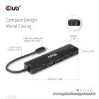 Club 3D USB Hub - CSV-1596 (USB-C to 2xHDMI, 2xUSB-A, USB-C PD, RJ45, 4k60Hz)
