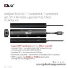 Club 3D USB Hub - CSV-1599 (USB-C 4 to HDMI, 2xUSB-A (10G), RJ45 (2,5G), USB-C 100W PD 3.0, USB-C 10Gbps, 8k60Hz)