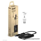 Club 3D Átalakító - CSV-1611(USB-C (USB-A Adapterrel) to Dual HDMI (4K/30Hz) / VGA (1080/60Hz))