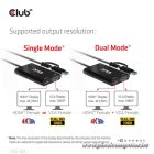 Club 3D Átalakító - CSV-1611(USB-C (USB-A Adapterrel) to Dual HDMI (4K/30Hz) / VGA (1080/60Hz))
