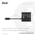 Club 3D USB Hub - CSV-2511 (USB-C to 2xUSB-C, Bidirectional, 100W PD, 8K60Hz/4K120Hz)