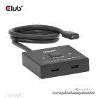 Club 3D USB Hub - CSV-2511 (USB-C to 2xUSB-C, Bidirectional, 100W PD, 8K60Hz/4K120Hz)