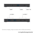 Club 3D KVM Switch - CSV-2512 (USB-C to 4xHDMI 4K60Hz, Alternate Mode, 5 Gbps, 100W)