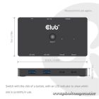 Club 3D KVM Switch - CSV-2512 (USB-C to 4xHDMI 4K60Hz, Alternate Mode, 5 Gbps, 100W)