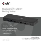 Club 3D Notebook Dokkoló - CSV-2540 (USB-C to 2xUSB-C, 2xUSB-A, 2xHDMI, 2xDP, RJ45, SD/MicroSD, 100W PD, 4K60hz)
