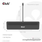 Club 3D Notebook Dokkoló - CSV-2541 (USB-C to 4xUSB-C, 2xUSB-A, 2xHDMI, 2xDP, RJ45, SD/MicroSD, 100W PD, 4K60hz)