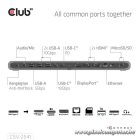 Club 3D Notebook Dokkoló - CSV-2541 (USB-C to 4xUSB-C, 2xUSB-A, 2xHDMI, 2xDP, RJ45, SD/MicroSD, 100W PD, 4K60hz)