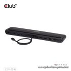 Club 3D Notebook Dokkoló - CSV-2541 (USB-C to 4xUSB-C, 2xUSB-A, 2xHDMI, 2xDP, RJ45, SD/MicroSD, 100W PD, 4K60hz)