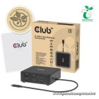 Club 3D Notebook Dokkoló - CSV-2542 (USB-C to 2x Displayport 8K60Hz + 2x HDMI™ 4K60Hz PD3.0 100Watt Ethernet 2.5G)