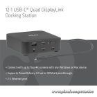 Club 3D Notebook Dokkoló - CSV-2542 (USB-C to 2x Displayport 8K60Hz + 2x HDMI™ 4K60Hz PD3.0 100Watt Ethernet 2.5G)