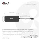 Club 3D USB Hub - CSV-2551 (USB-C to USB-C, 2xUSB-A, RJ45, SD/MicroSD, 100W PD, HDMI, DP, 8K30hz)