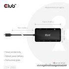 Club 3D USB Hub - CSV-2552 (USB-C to 2xUSB-C, 2xUSB-A, 2xHDMI, RJ45, SD/MicroSD, 100W PD, 4K60hz)