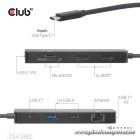 Club 3D USB Hub - CSV-2552 (USB-C to 2xUSB-C, 2xUSB-A, 2xHDMI, RJ45, SD/MicroSD, 100W PD, 4K60hz)