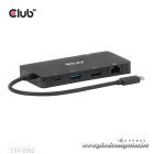 Club 3D USB Hub - CSV-2552 (USB-C to 2xUSB-C, 2xUSB-A, 2xHDMI, RJ45, SD/MicroSD, 100W PD, 4K60hz)