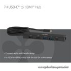 Club 3D Notebook Dokkoló - CSV-2555 (140W, USB-C to 4K60Hz HDMI, USB-C, RJ-45, 2x USB-A, MicroSD, SD)