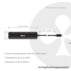 Club 3D Notebook Dokkoló - CSV-2555 (140W, USB-C to 4K60Hz HDMI, USB-C, RJ-45, 2x USB-A, MicroSD, SD)