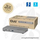 Club 3D Notebook Dokkoló - CSV-2563 (180W,Thunderbolt 5 to 3xUSB-C, USB-A, 1x 8K60Hz, 3x 5K60Hz)