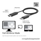 Club 3D Átalakító - CSV-2570 (USB-C to HDMI vezeték nélkül, 25m hatótáv, FHD 60Hz, Alt Mode, HDCP 1.4 & 2.2)