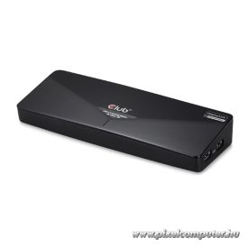   Club 3D Notebook Dokkoló - CSV-3103D (DUAL DISPLAY/4K, 3.2 USB-A to HDMI, DP, DVI-D, 3xUSB-A, RJ45, 3.5 Jack Audio +Mic)
