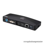 Club 3D Notebook Dokkoló - CSV-3103D (DUAL DISPLAY/4K, 3.2 USB-A to HDMI, DP, DVI-D, 3xUSB-A, RJ45, 3.5 Jack Audio +Mic)