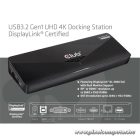 Club 3D Notebook Dokkoló - CSV-3103D (DUAL DISPLAY/4K, 3.2 USB-A to HDMI, DP, DVI-D, 3xUSB-A, RJ45, 3.5 Jack Audio +Mic)