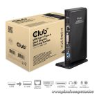 Club 3D Notebook Dokkoló - CSV-3242HD (1200p DUAL DISPLAY, USB-B to HDMI, DVI-I, 6xUSB-A, RJ45, 3.5 Jack Audio + Mic)